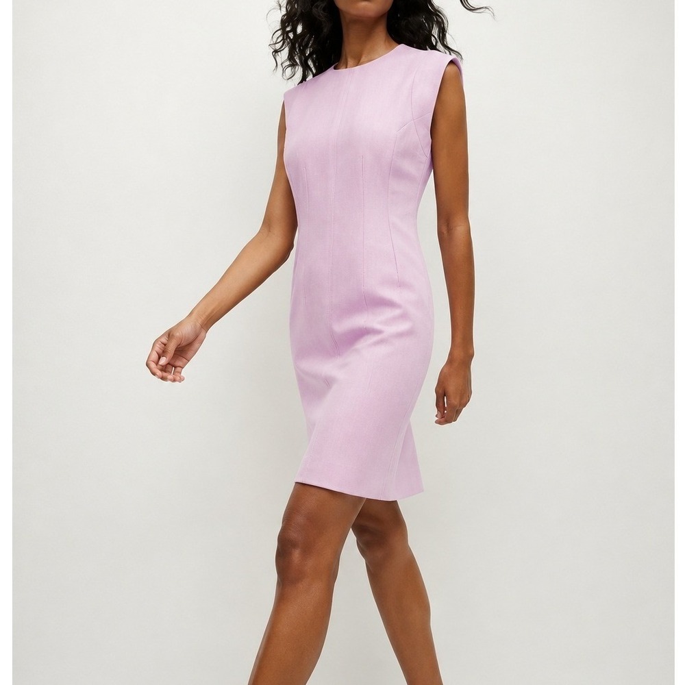 Veronica Beard Rosedale Dress Barely Orchid Pink Purple Sheath US 6 NEW Career